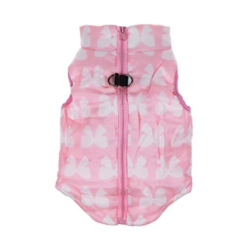 UKKO Hondenjas Huisdier Kleding Puppy Outfit Vest Warme Hond Kleding Voor Kleine Honden Winter Winddicht Huisdieren Hond Jas Gewatteerde Chihuahua-25C, S