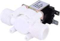 Shenzhen Haorui Industrial Technology Co., Ltd. Vanne solénoïde à commande électrique G1 2 NC Plastique Vanne solénoïde électrique - AC220-240V - Vanne d'admission d'eau
