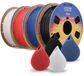 PLA-filament, 1,75 mm, 4 kg, 4 couleurs, tolérance ± 0,02 mm, convient aux imprimantes FDM