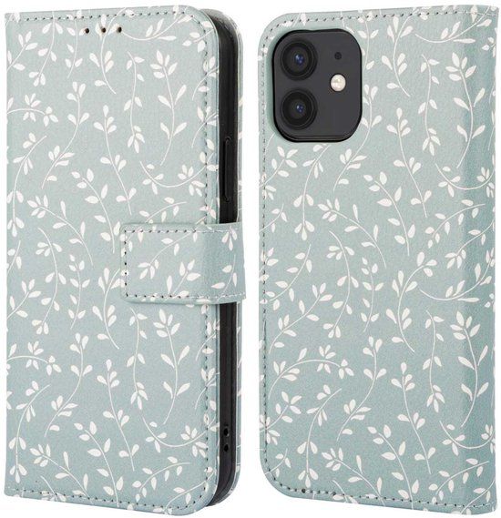 imoshion Design Bookcase smartphone - Smoke Green Flowers