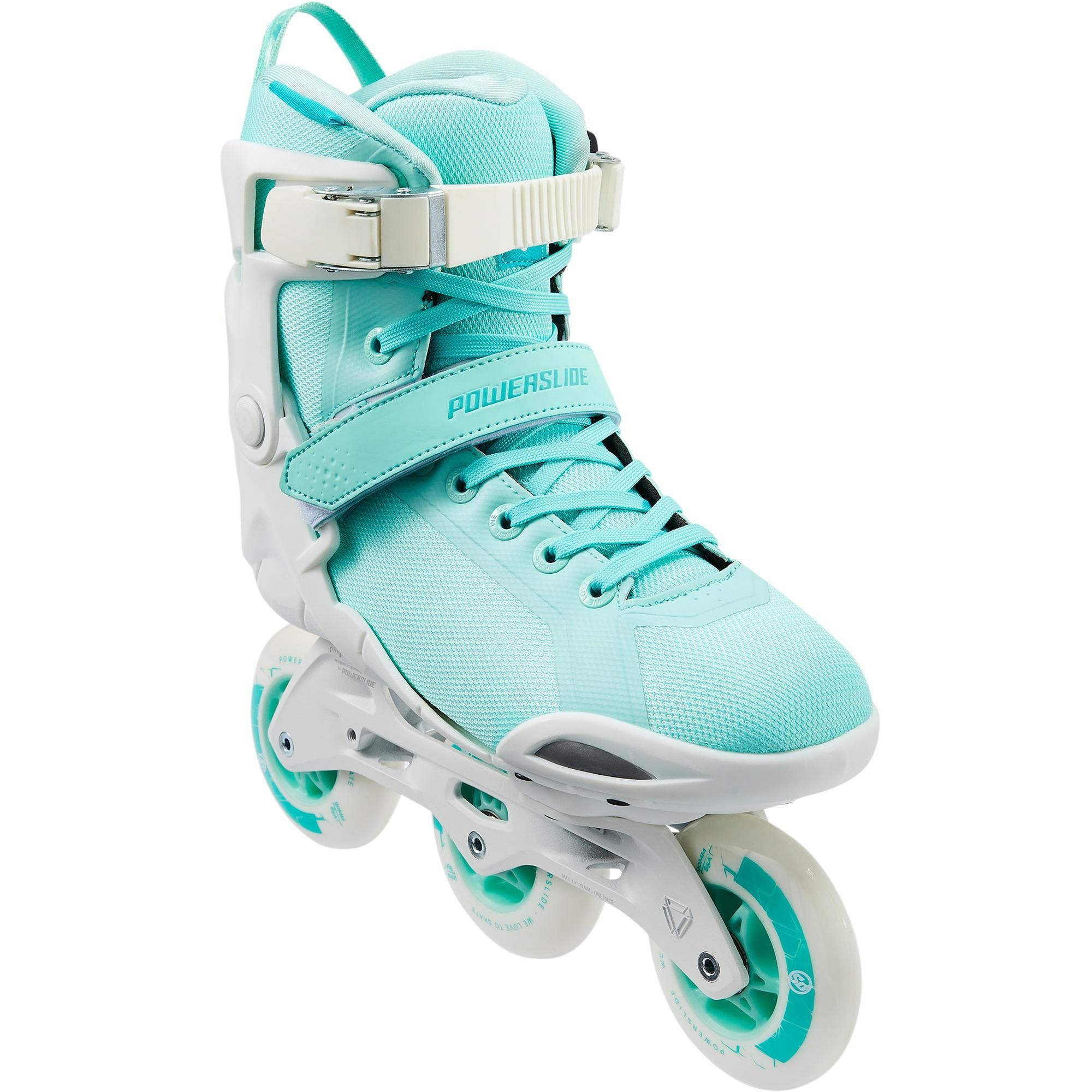 Powerslide Phuzion Radon 3x90mm Inline Skates - White/Light Blue - Women's