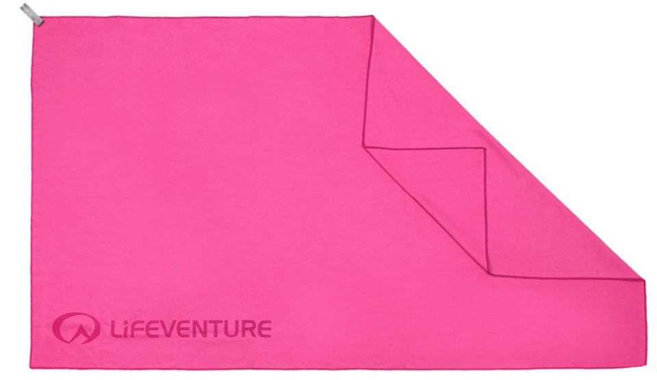 LifeVenture handdoek sneldrogend 150 cm nylon roze