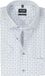 OLYMP chemise coupe moderne - manche courte - popeline - motif blanc - Repassage facile - Tour de cou : 40