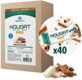 Natusport Nougat Sport Bar Megabox - Energiereep met 40g koolhydraten - Speculaas-Cinnamon - 40 stuks