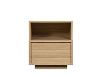 Table de chevet 1 tiroir en bois - bois clair