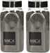 Mica Decorations decoratie zand - 2x - 650ml - donkergrijs
