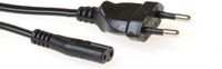 ACT Netsnoer Euro male - C7 female Noir 1 m AK5417