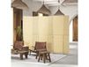 HOMCOM Paravent en bambou 6 panneaux 270x180cm séparation pliable