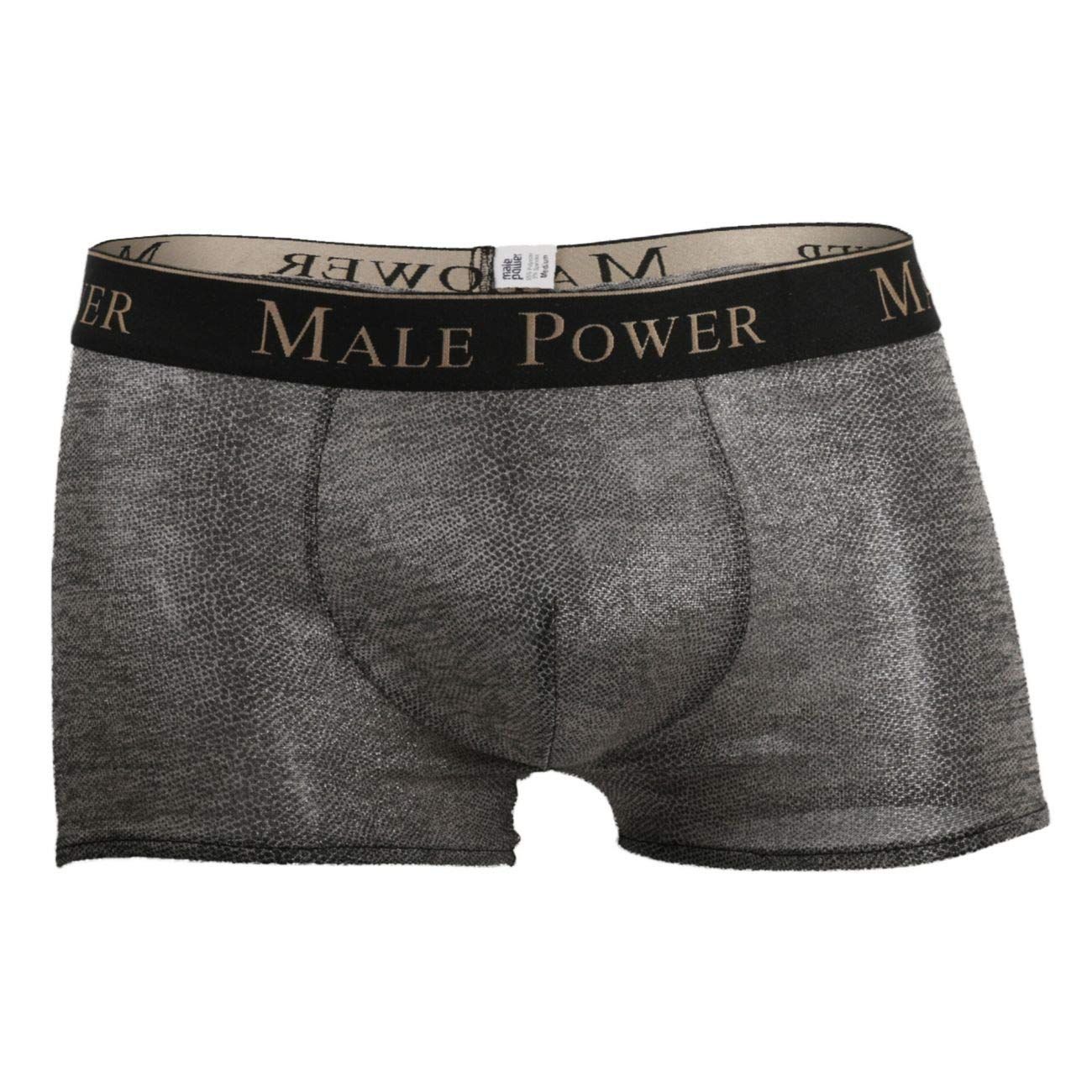 Male Power Viper Pouch Short - Snake - Medium M - Zilver