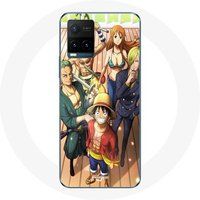 Maniacase Hoesje voor Vivo Y21s 2021 / Y21 2021 One Piece Luffy Poster Manga Anime