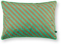 Pip Studio Sierkussen Block Stripes - Groen - 35x50cm