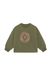 Noppies Sweatshirt olijfgroen / roze gemêleerd