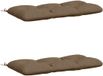 vidaXL - 2-delige - Bankkussens - VIANEN - 100% - Polyester - Taupe