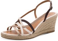 Tamaris - Dames - Plateau sandalen - Bruin - Maat 39