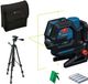 Bosch GCL 12V-50-22 CG 12V Accu Kruislijnlaser In Tas + Statief (inclusief Batterijen)