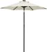 vidaXL Parasol met LED-verlichting 200x211 cm aluminium zandkleurig