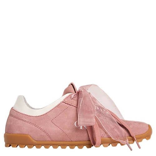 Calvin Klein suède sneakers roze