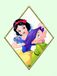 Komar Disney muurschildering Snow White & Dopey | kinderkamer, babykamer, decoratie, kunstdruk | zonder lijst | WB082-30x40 | Grootte: 30 x 40 cm (breedte x hoogte)