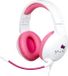 Konix Gaming headset, Hello Kitty, omgevend ontwerp, microfoon, 1,5 meter kabel, compatibel met PC, PS5, Switch, Xbox, wit en roze