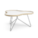 Swedese Table Flower 84x90 cm H45 cm-blanc-chêne-chrome