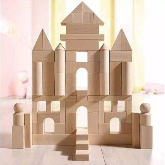 Haba Blokken Modern Groot Basis - 60 Blokken - Multicolor