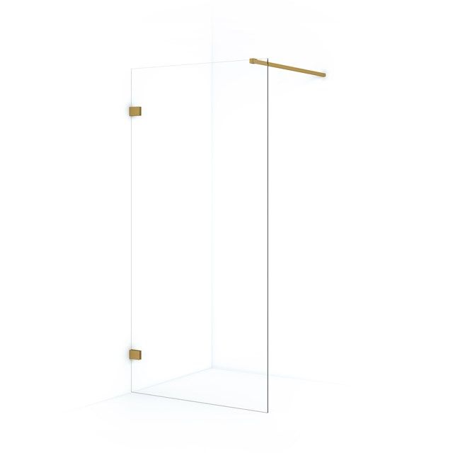 Maxaro Inloopdouche Diamond 90cm 8mm Helder Veiligheidsglas Goud