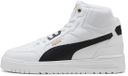 Puma Shuffle Downtown Mid Sneakers Wit Kinderen Unisex Hoge Sneakers Leer Rubber 37.5