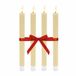 Merkloos Relaxdays LED Dinerkaarsen - Set van 4 - Beige - Op Batterijen - Met Bewegende Vlam en Timer