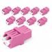 1aTTack.de 10x glasvezel RJ45 Style -connectoren OM4 (UPC of PC) LC duplex female naar LC duplex female multimode violet
