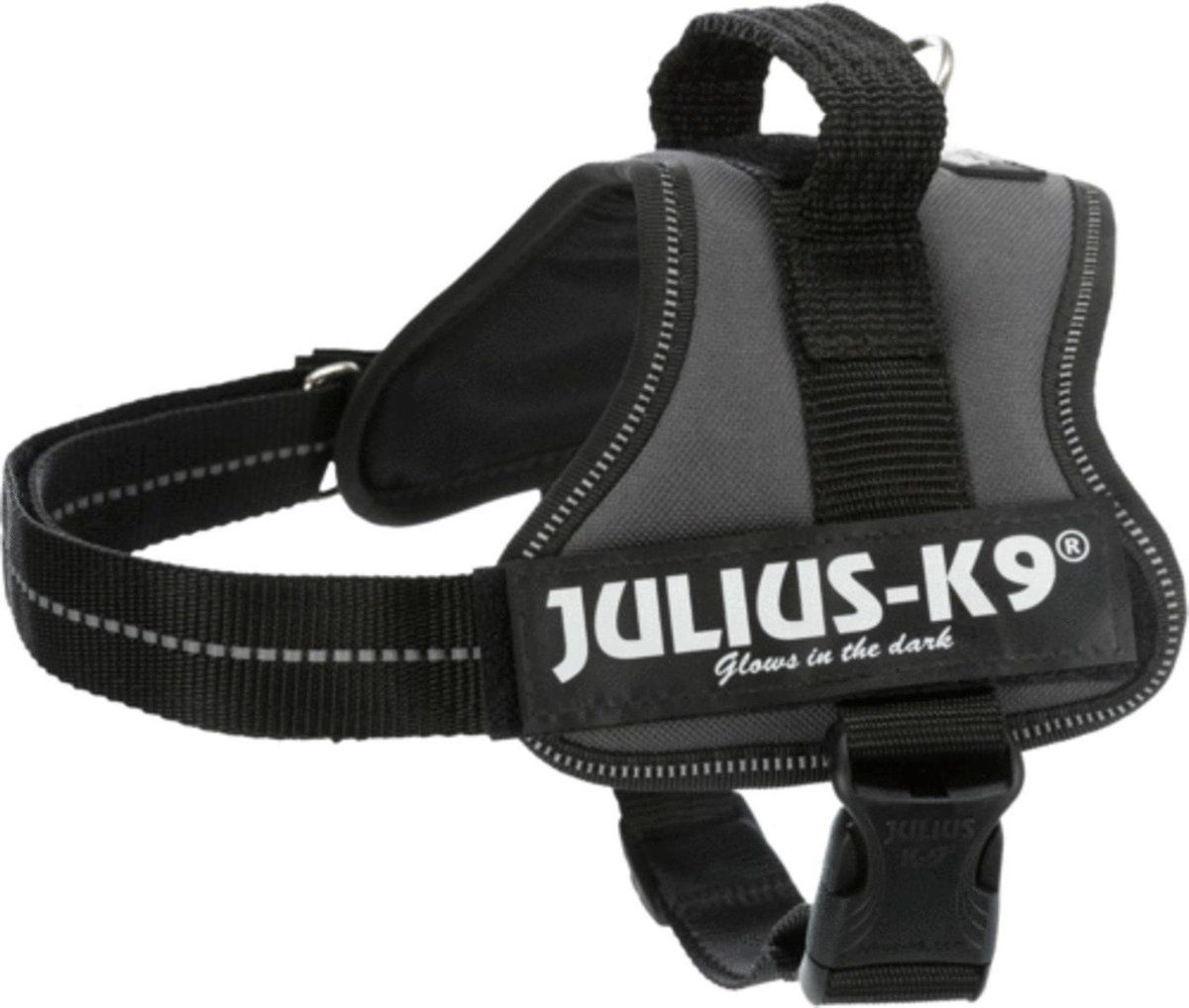 Julius K9 Powerharness Antraciet - Hondenharnas - 51–67/2.8 cm