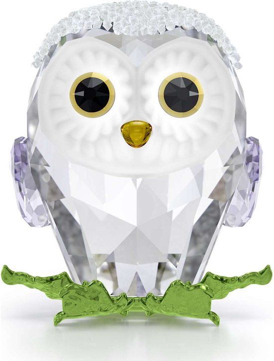 Swarovski Idyllia Uilskuiken - Groen/Wit/Paars Kristal