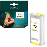 Evoke Compatible Ink for HP 72 C9373A Yellow 72 Pages Designjet T1100 T1120 T1300 T610 T770