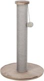 Trixie Krabpaal Taupe - Jute Omwikkeling, Compact Model 38x38x64 cm - Pluche Bekleding