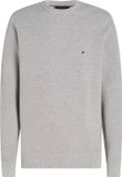 Tommy Hilfiger Heren Pullover Katoen Ronde Hals Lange Mouw Regular Fit Effen Grijs XXL