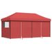 VidaXL Partytent, inklapbaar, pop-up model, met 4 zijpanelen, bordeauxrood