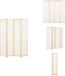 vidaXL Paravent à 4 panneaux 160x170x4 cm tissu crème