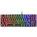 Mars Gaming MK80 Zwart, Frans Taal, Mechanisch Gaming Toetsenbord TKL FRGB, Antighosting, Switch Mechanische Bruin