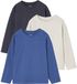 Vertbaudet Set van 3 jongensshirts met lange mouwen