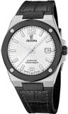 Festina F22001/1 Polshorloge Chronograaf Heren Zwart Leer Saffierglas 10 ATM