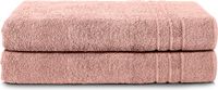Komfortec Set van 2 Handdoeken 70x200 cm - 100% Katoen - Roze