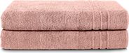 Komfortec Set van 2 Handdoeken 70x200 cm - 100% Katoen - Roze