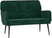 vidaXL Bankje - 108x79x79 cm - Fluweel - Donkergroen