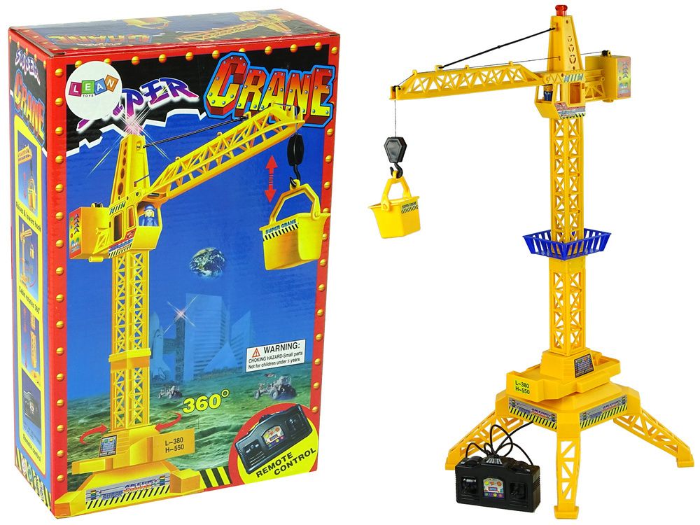 Viking Choice Bestuurbare hijskraan - 18x38x60 cm - geel