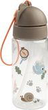 Done By Deer Drinkfles Met Rietje - Tiny Trails - Sand - 350 ml