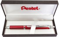 Pentel BL407S-BOX EnerGel Liquid Gel Roller Sterling met matblauwe behuizing, lijndikte 0,35 mm, kogeldiameter 0,7 mm, zwart, 1 stuk (1 stuk)