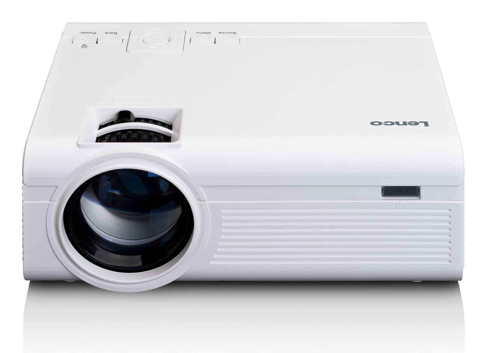 Lenco LPJ-280WH Projector - 2800 ANSI Lumens - LCD - 800x480 - White
