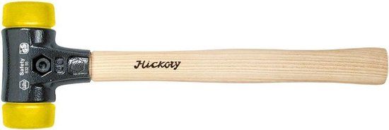 Wiha Kunststof hamer Safety middelhard/middelhard met hickorysteel, rond-slagkop - 26643