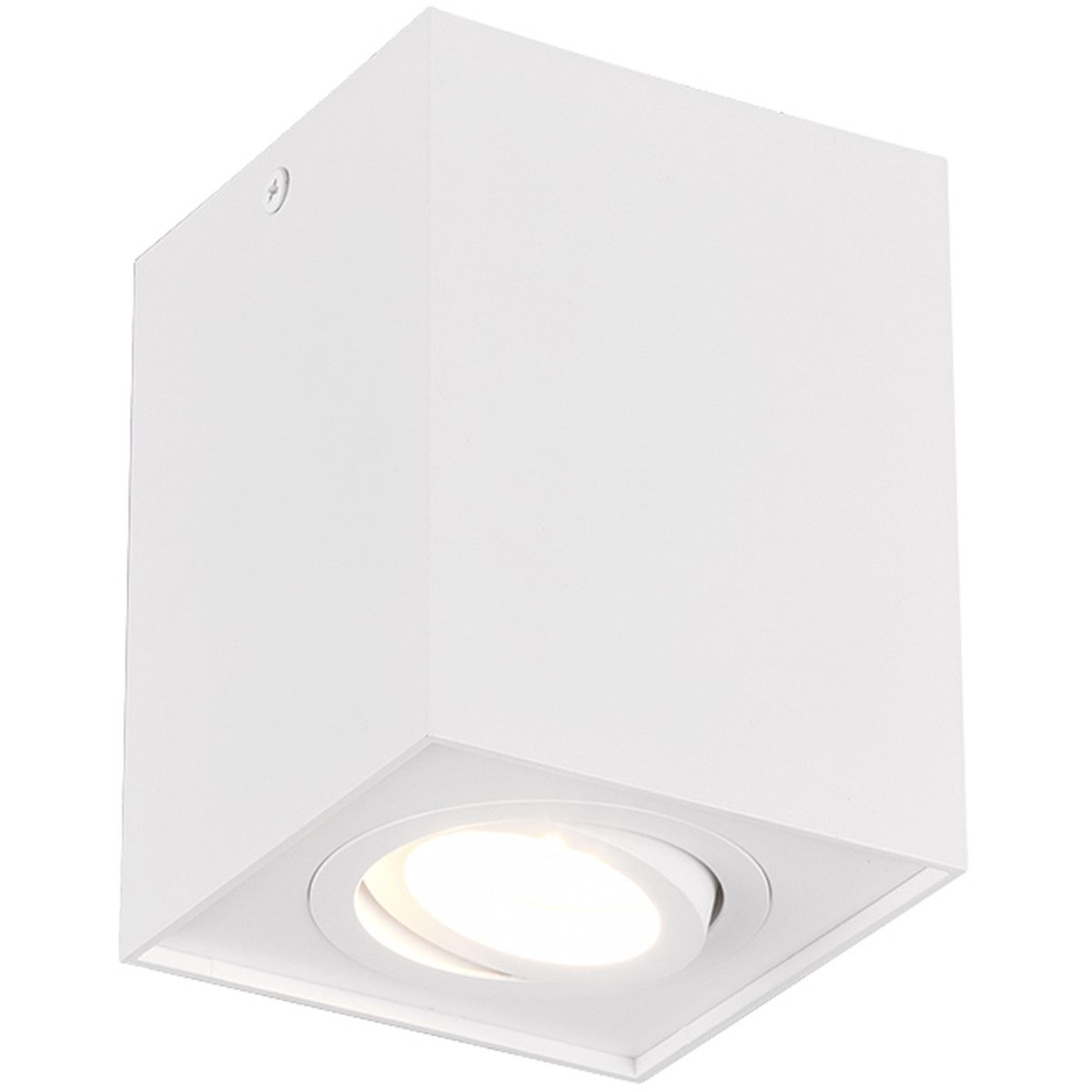 BES LED Trion Bisqy Plafondspot - GU10 - Vierkant - Mat Wit - Aluminium