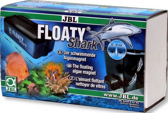JBL Floaty Shark - Drijvende reinigingsmagneet voor aquariumruiten - Filteronderdeel