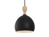 Halo Design Suspension Dueodde, noir, Ø 18 cm, métal, E27